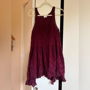 Free People Voile & Lace Trapeze Slip